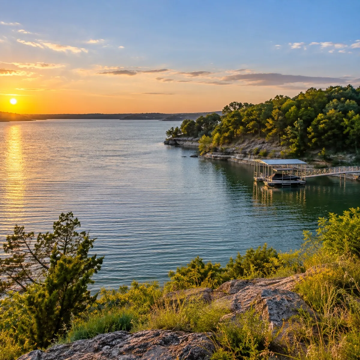 Lake Lavon near Wylie, Texas