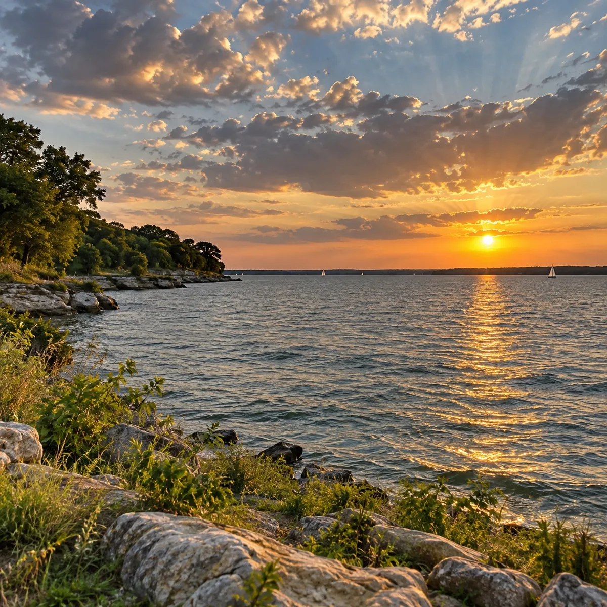 Lake Ray Hubbard near Wylie, Texas