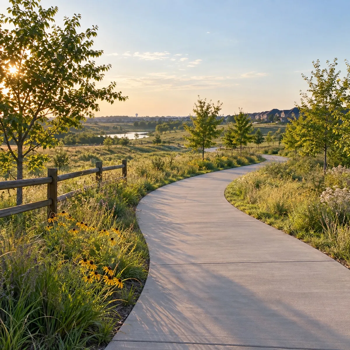 Preston Ridge Trail near Celina, Texas