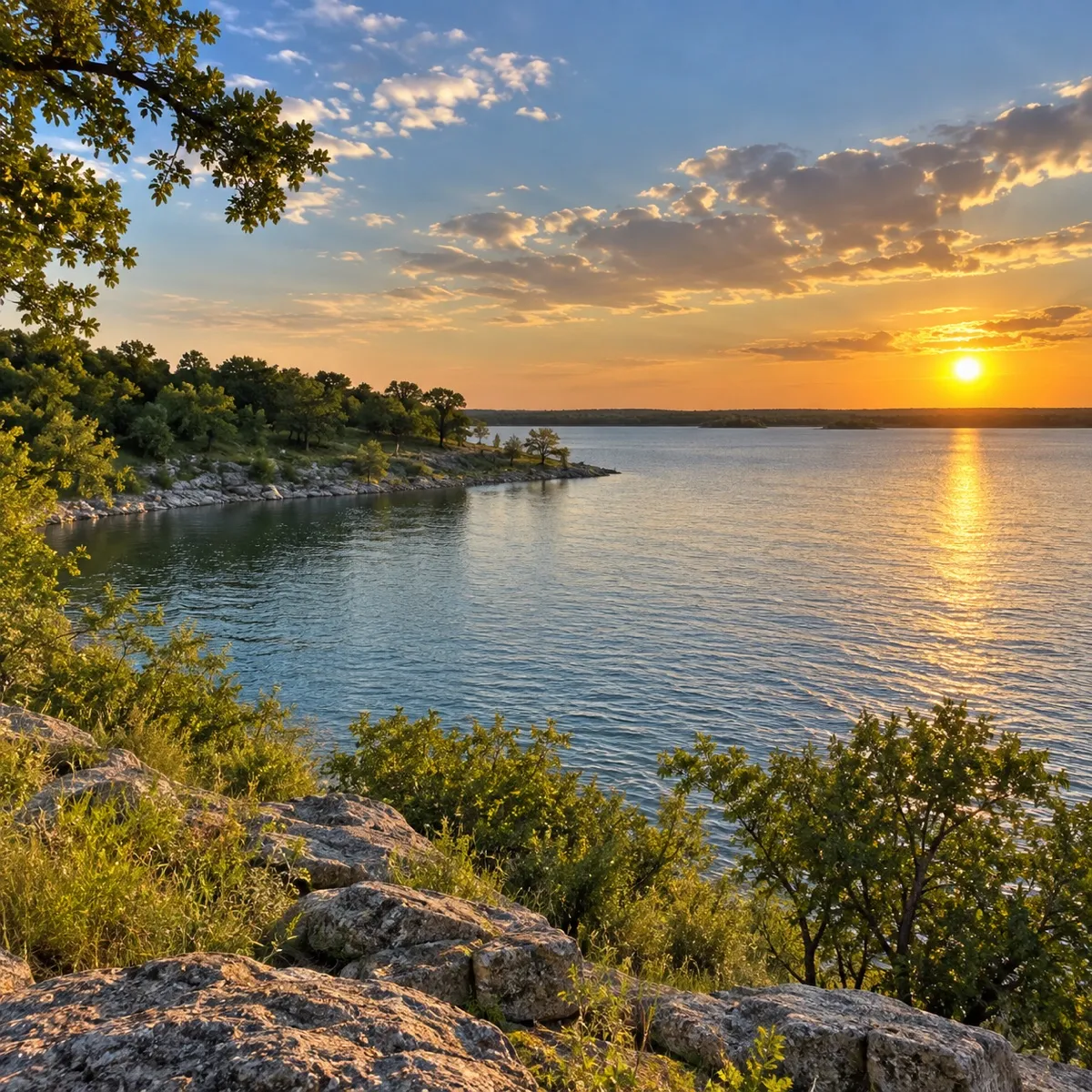 Lake Lavon near Princeton, Texas