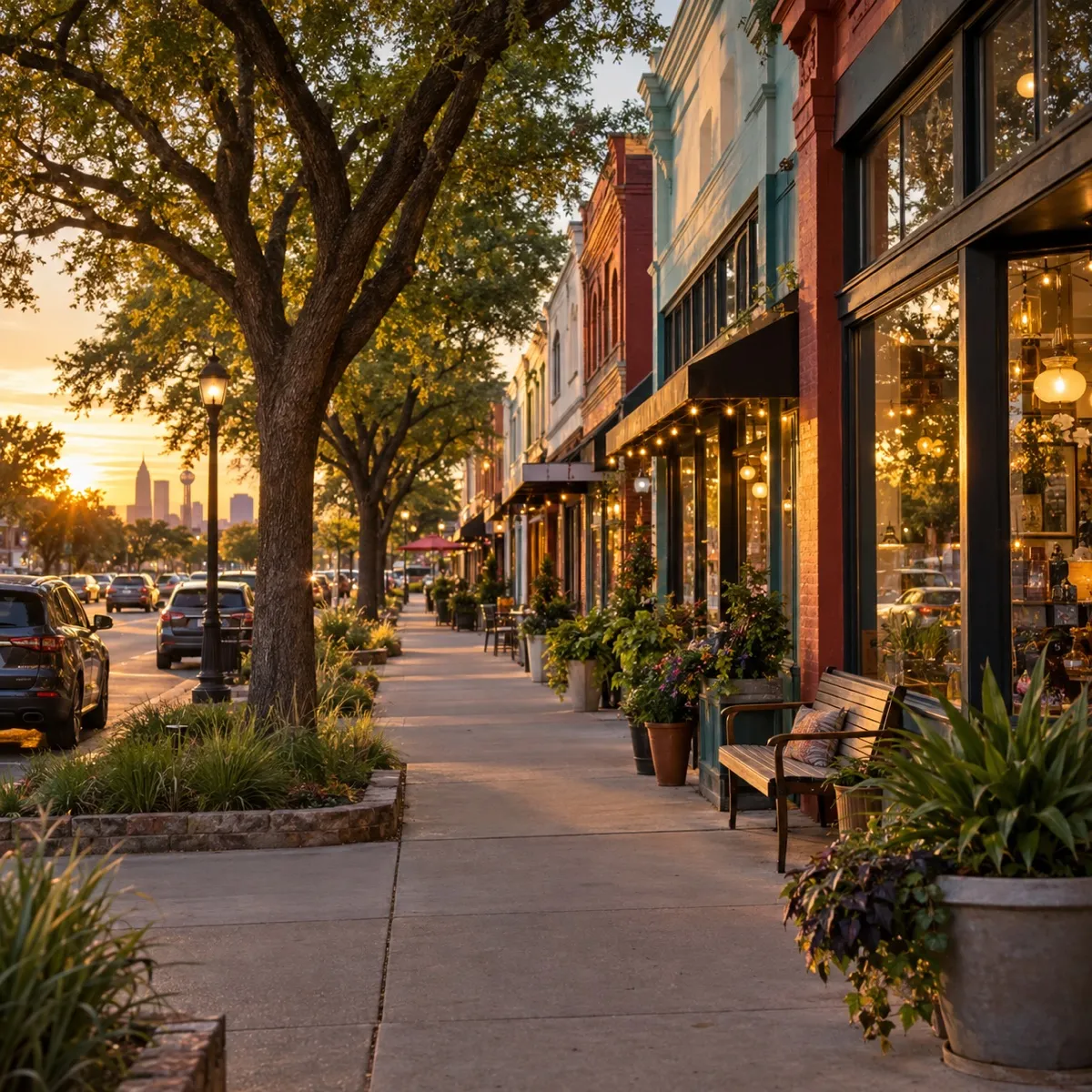 Jefferson Boulevard in Oak Cliff, Dallas, Texas