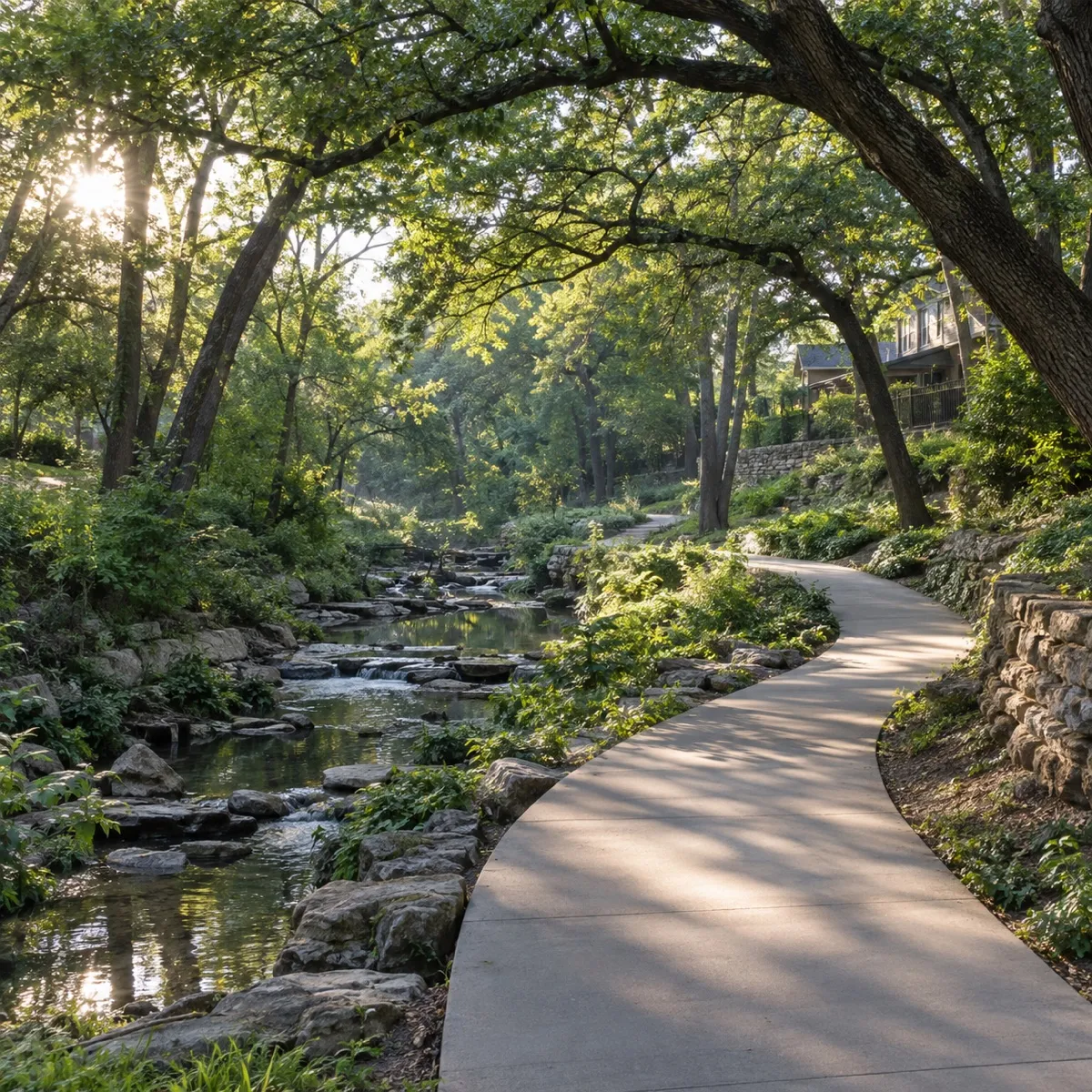Coombs Creek Trail near Kessler Park, Dallas, Texas