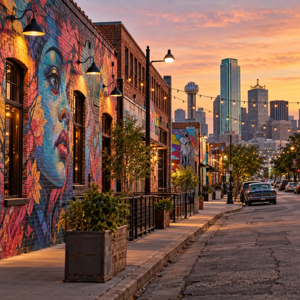 Deep Ellum in Dallas, Texas