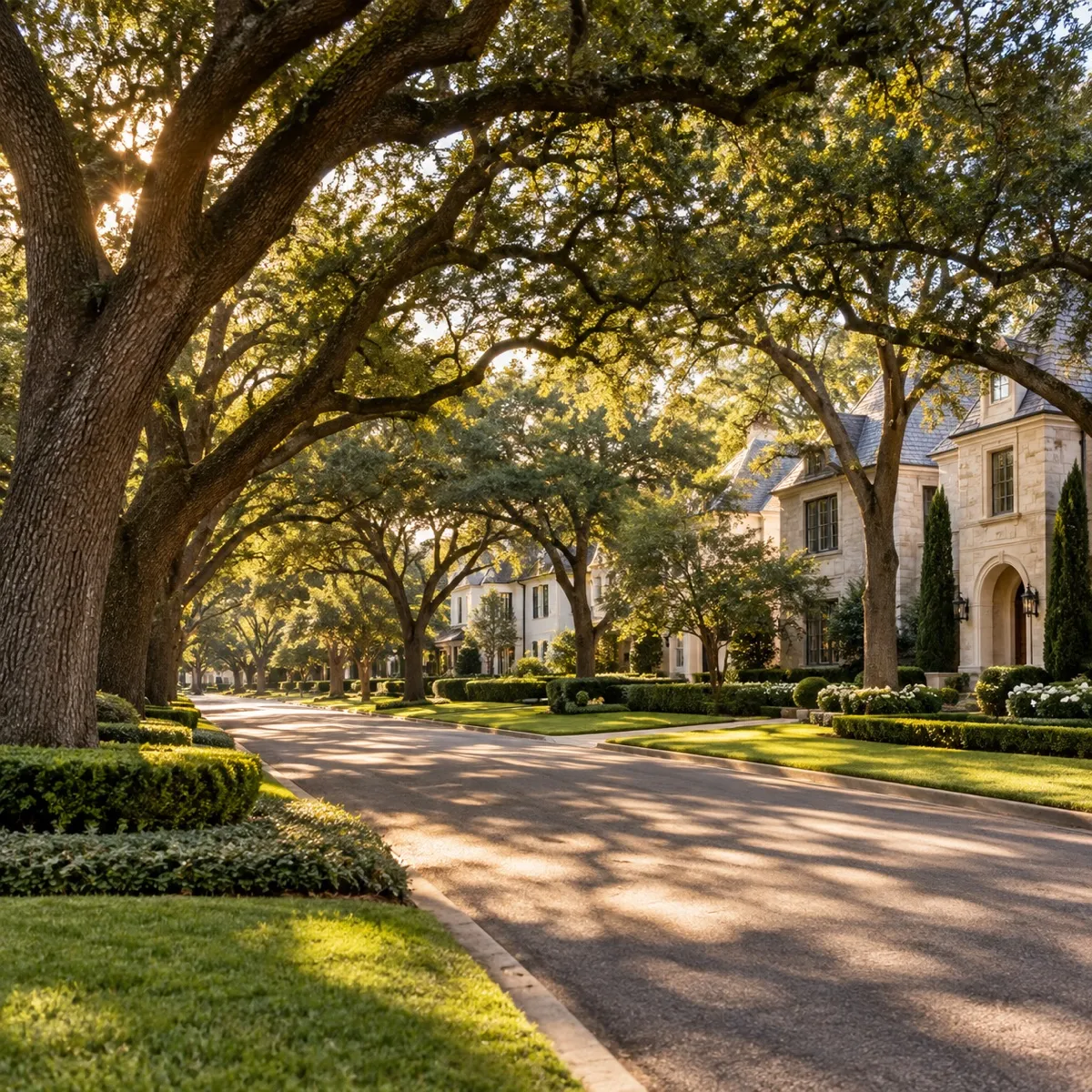 Churchill Way in Preston Hollow, Dallas, Texas