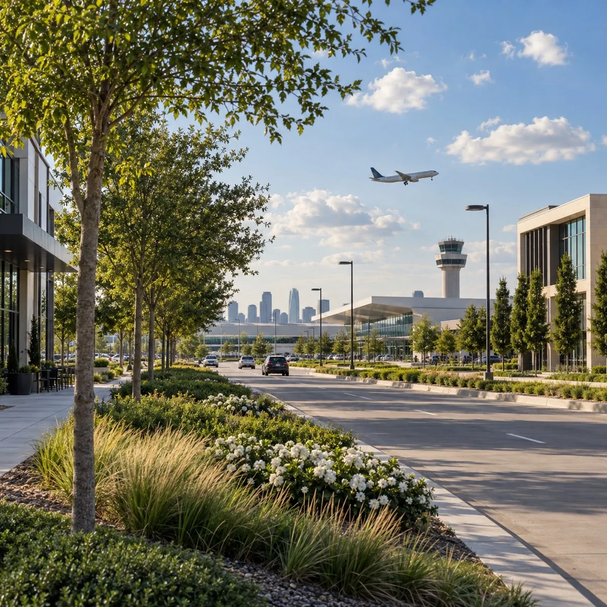 Love Field area near Bluffview in Dallas, Texas