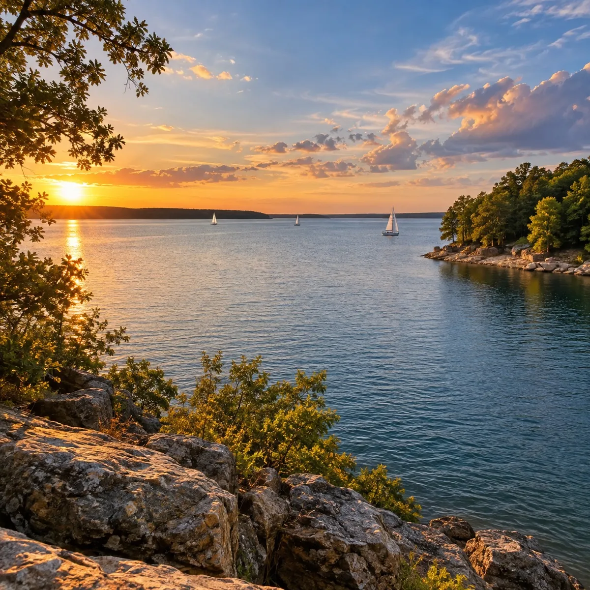 Grapevine Lake in North Texas