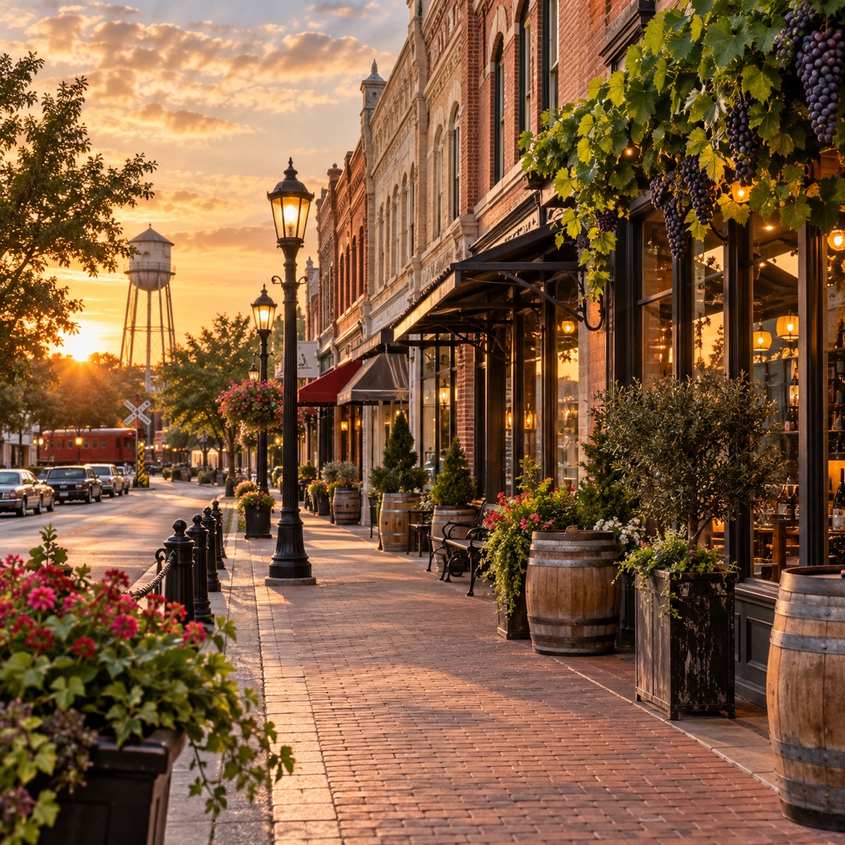 Historic Main Street in Grapevine, Texas