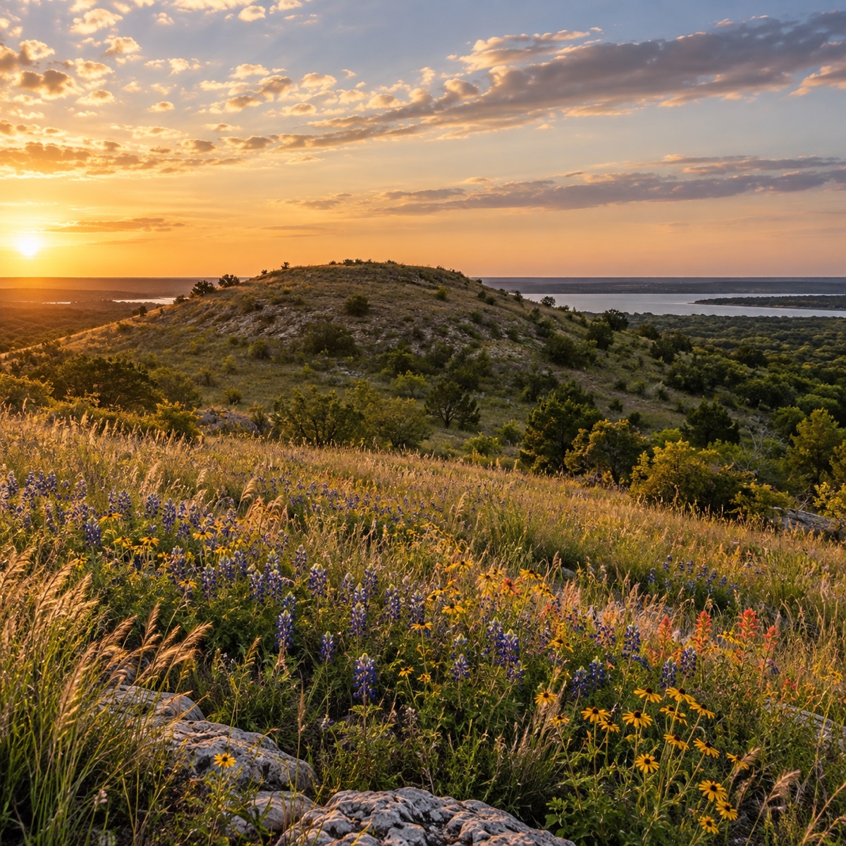 The Flower Mound natural landmark in Flower Mound, Texas