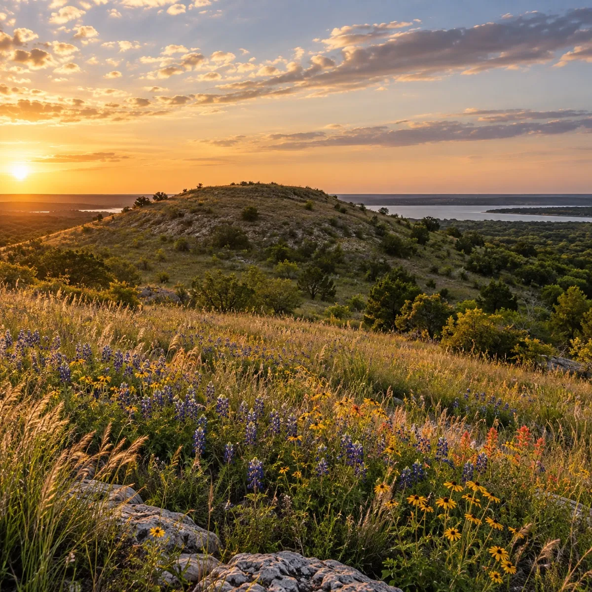 The Flower Mound natural landmark in Flower Mound, Texas