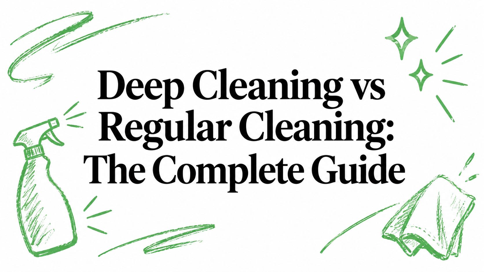 Deep Cleaning vs Regular Cleaning: The Complete Guide