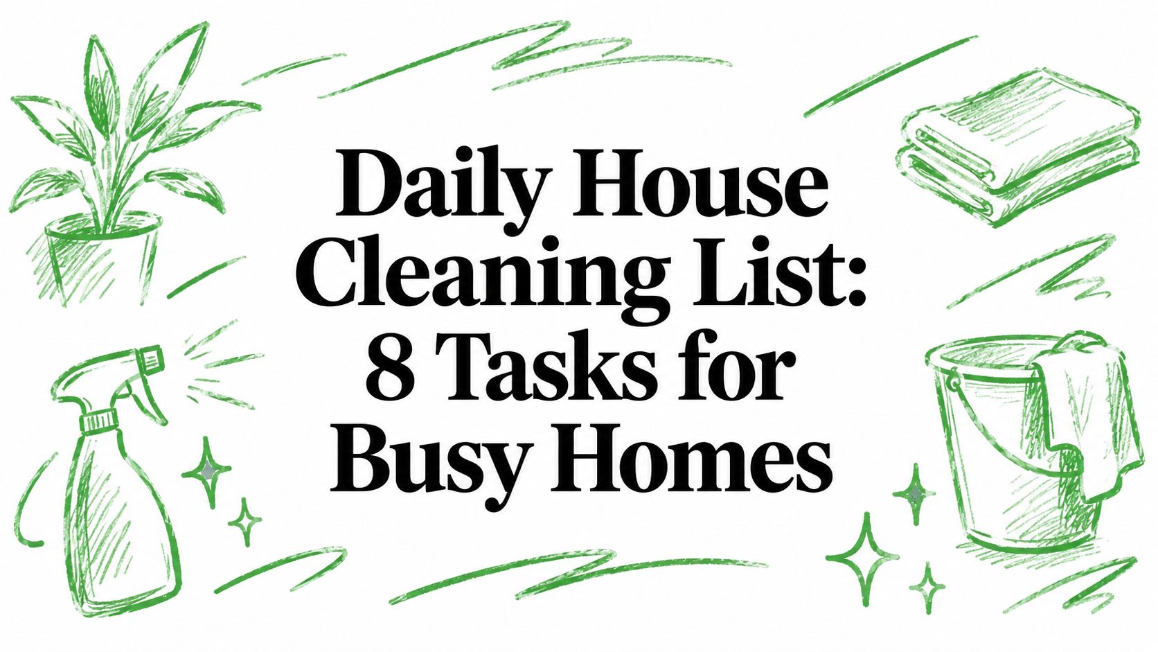 Daily House Cleaning List: 8 Tasks for Busy Homes