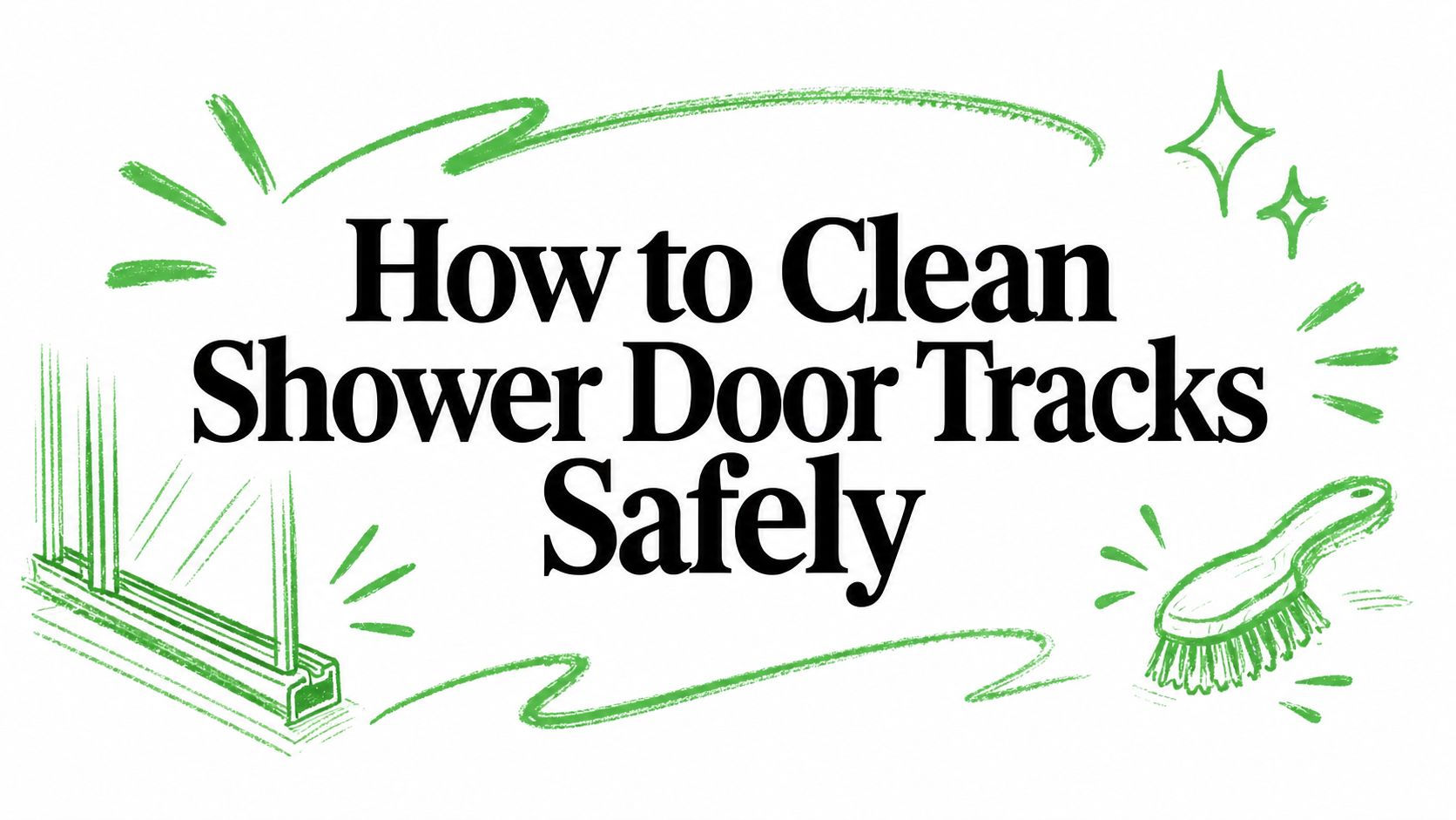 How to Clean Shower Door Tracks Safely