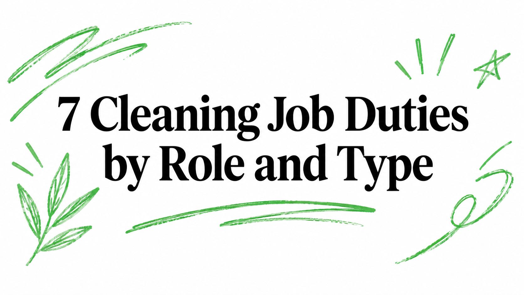 7 Cleaning Job Duties by Role and Type