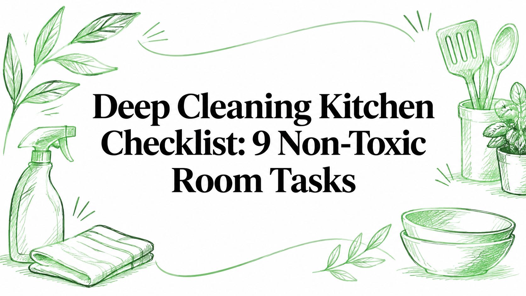 Deep Cleaning Kitchen Checklist: 9 Non-Toxic Room Tasks