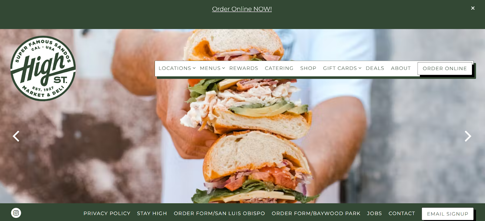 High Street Market & Deli, San Luis Obispo, CA