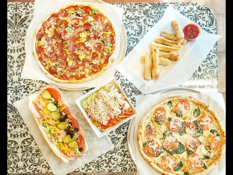 Pizzas, subs and salad from Pizzanapoli Lloydminster