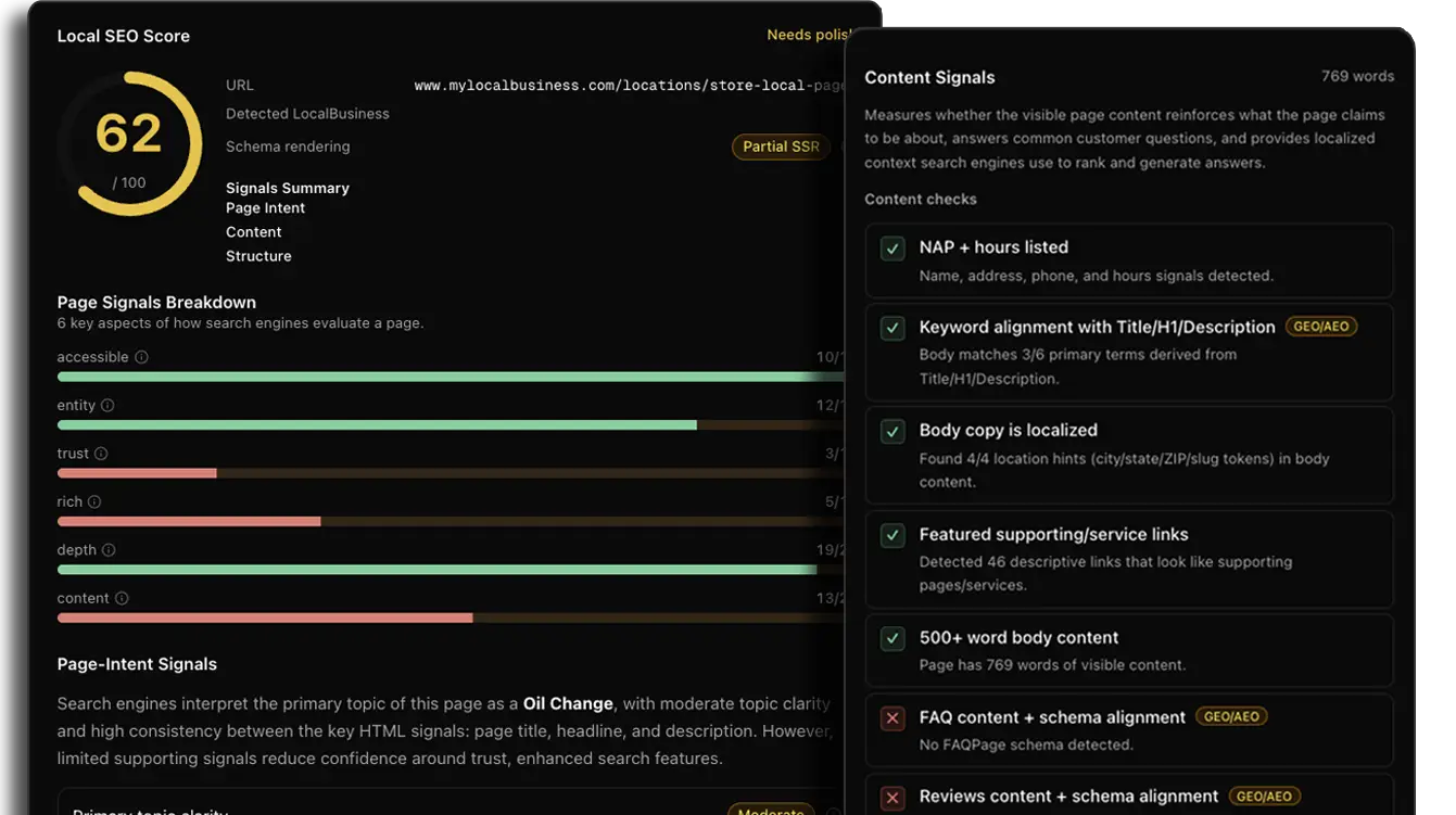 local search SEO dashboard reporting tool