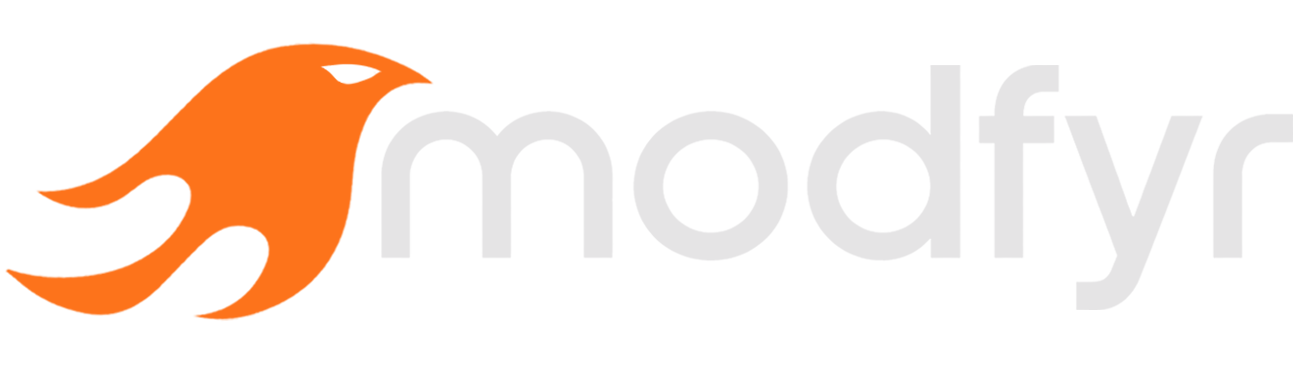 modfyr seo logo, white