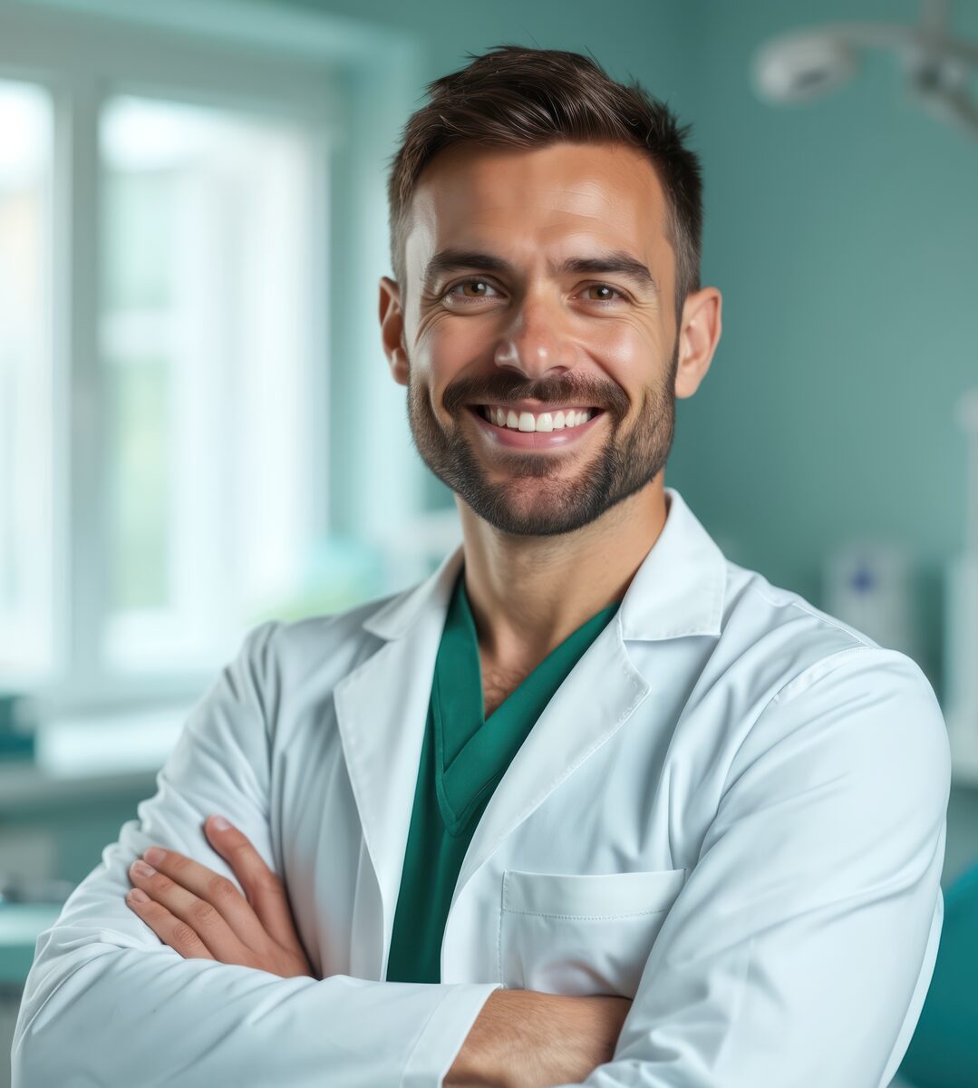 Male dentist professional portrait