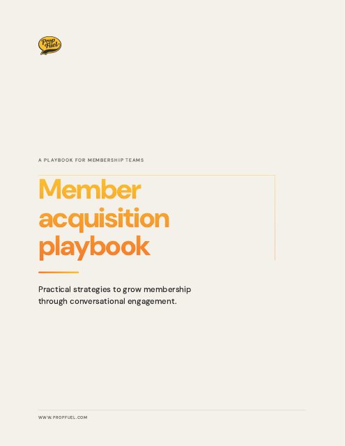 Member Acquisition Playbook