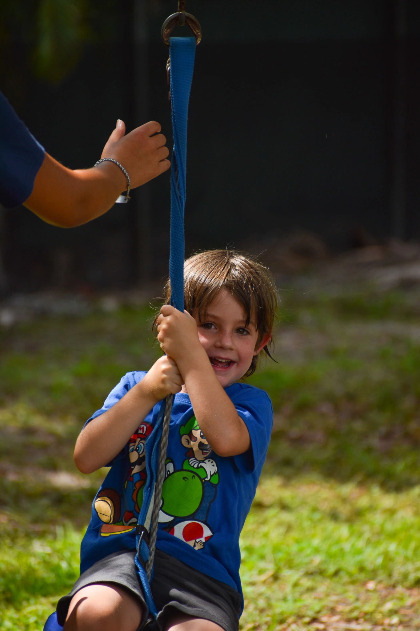 child having fun at jcc spring break camp