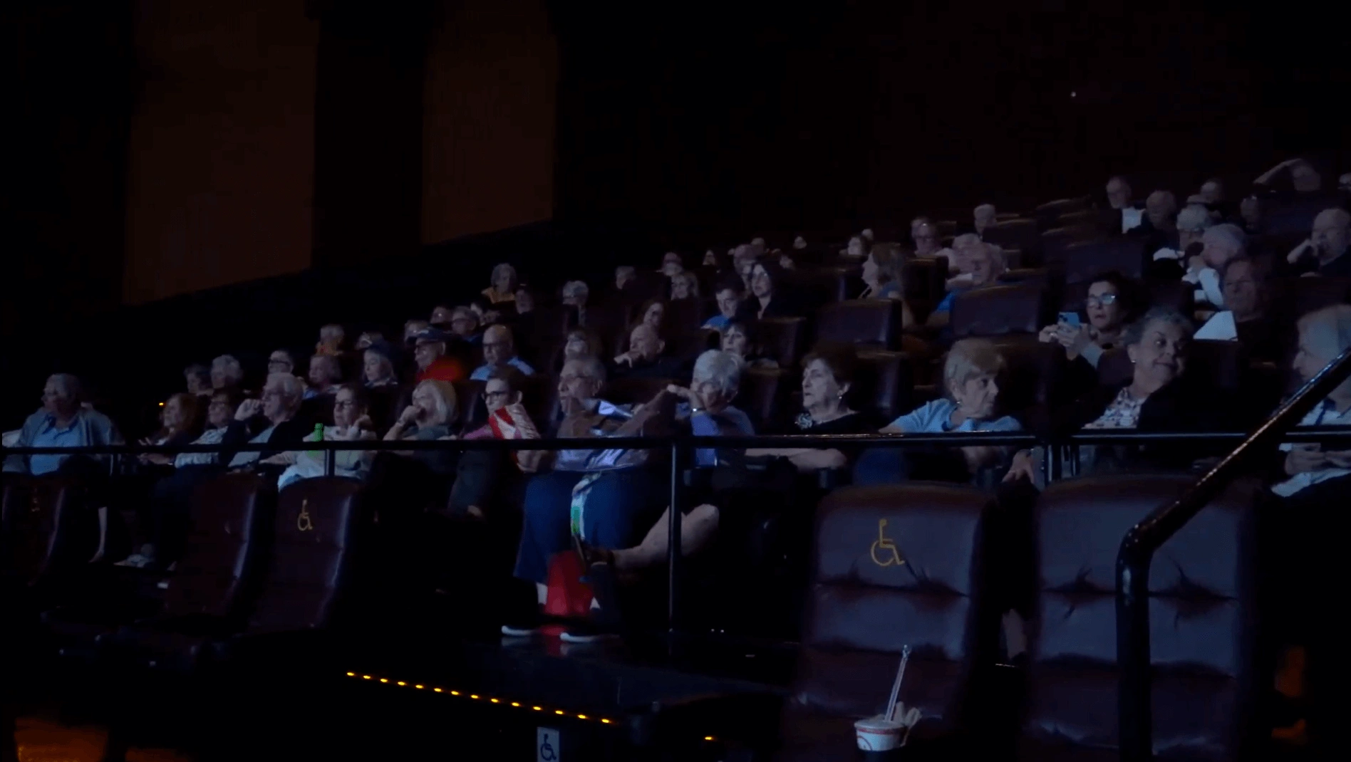 People watching a film during PBJFF