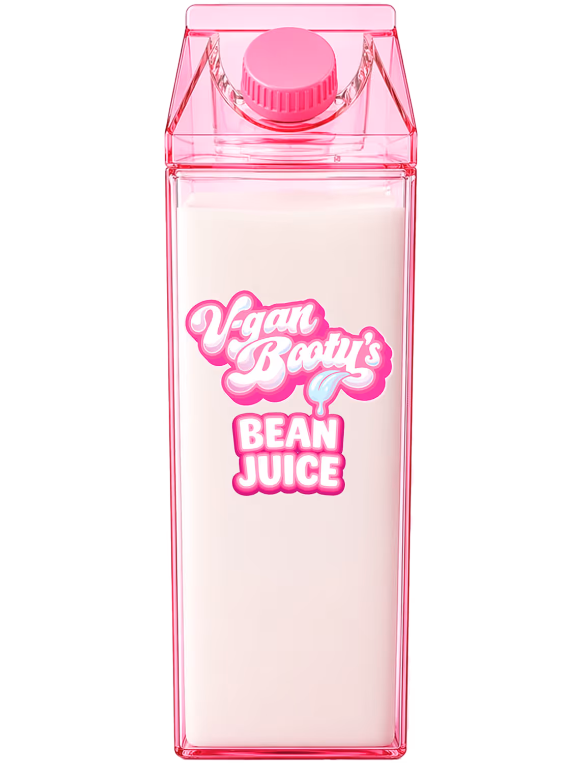Front of V-gan Booty Bean Juice bottle