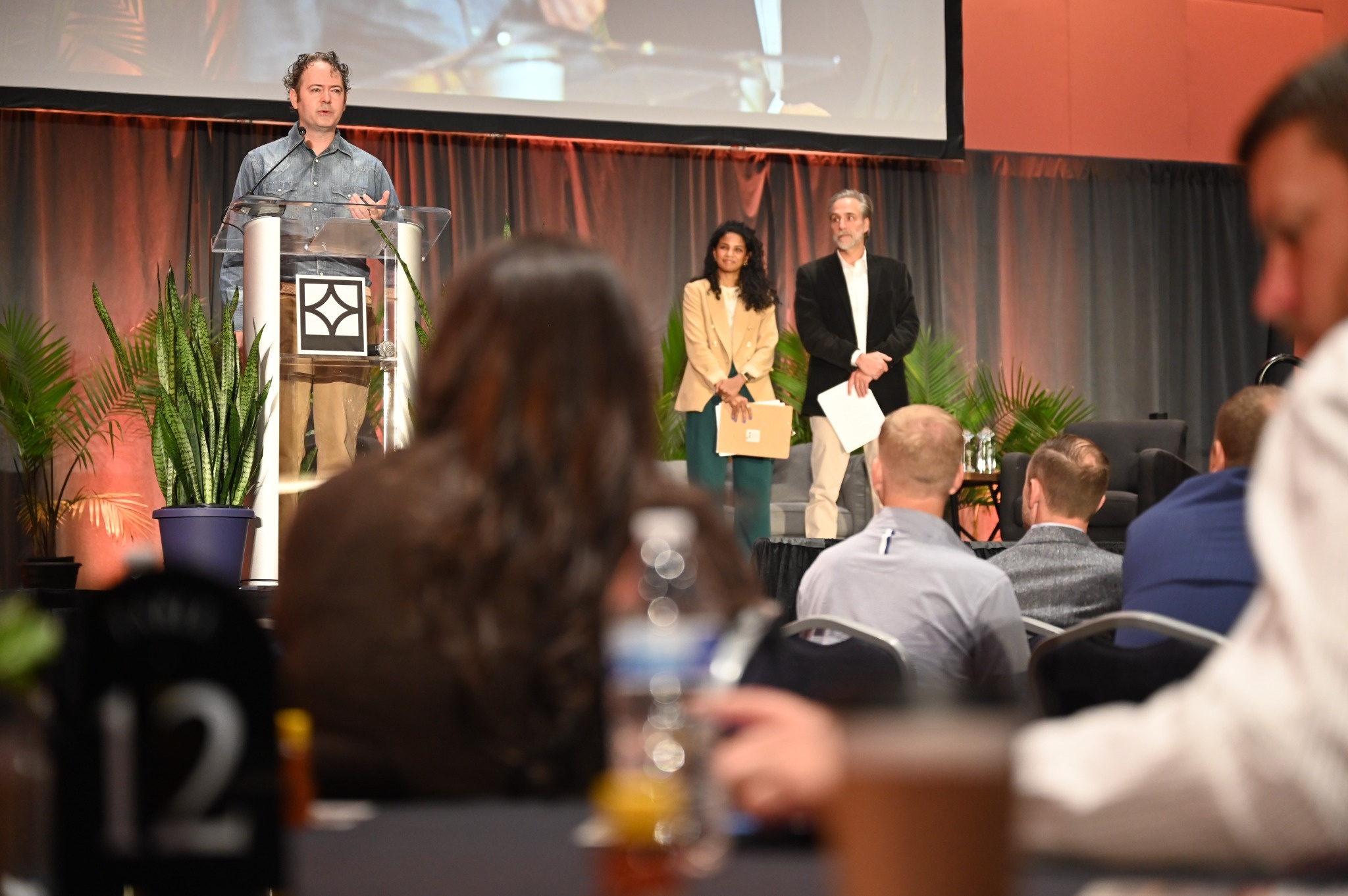 KFI Studios accepting the Environmental Impact award