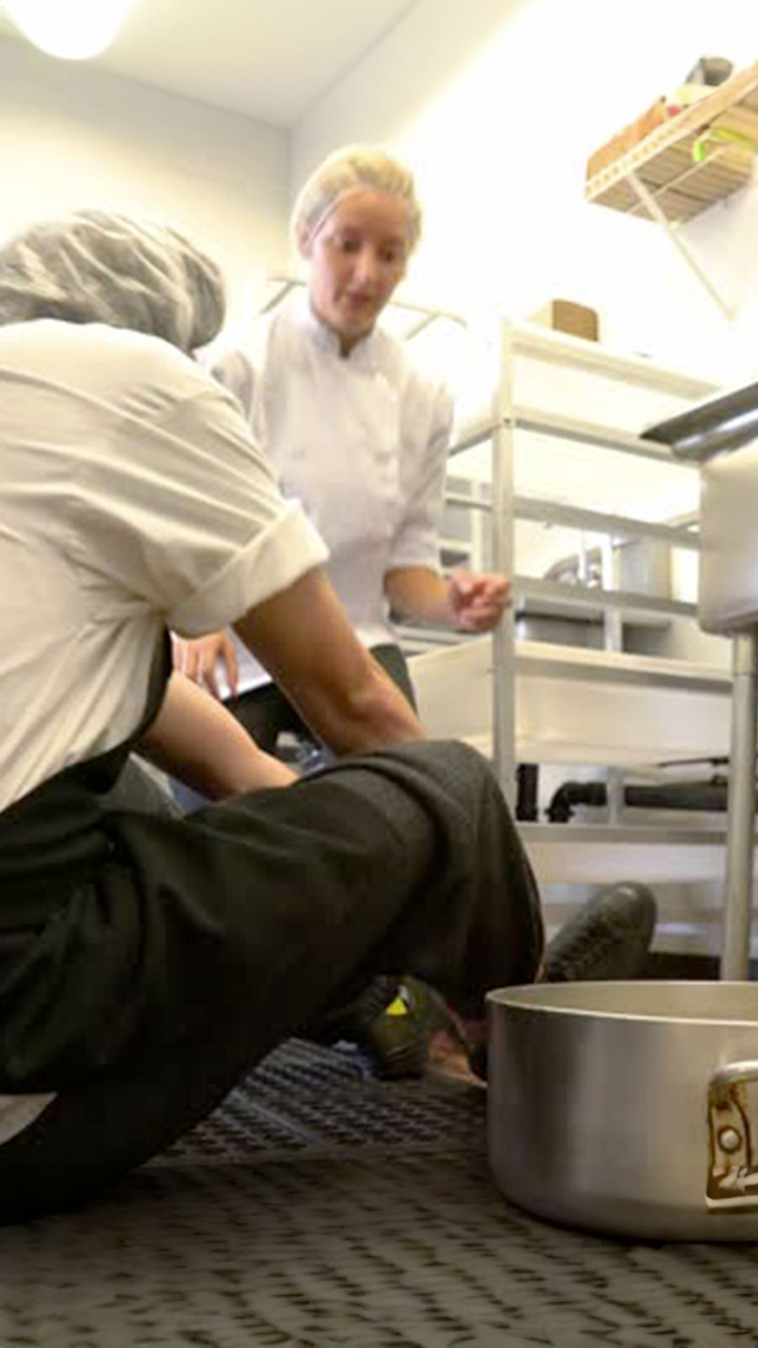 Accidente laboral en restaurante o cocina