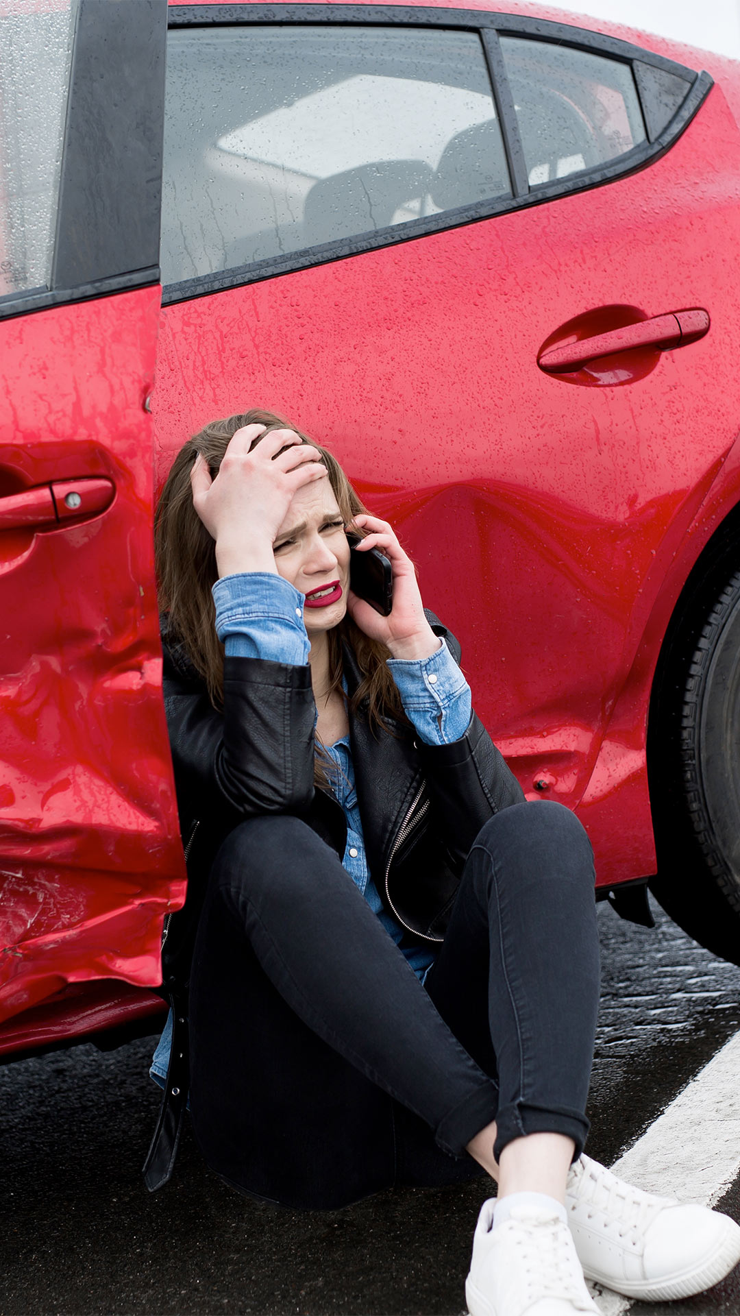 Accidente de carro con conductor sin seguro