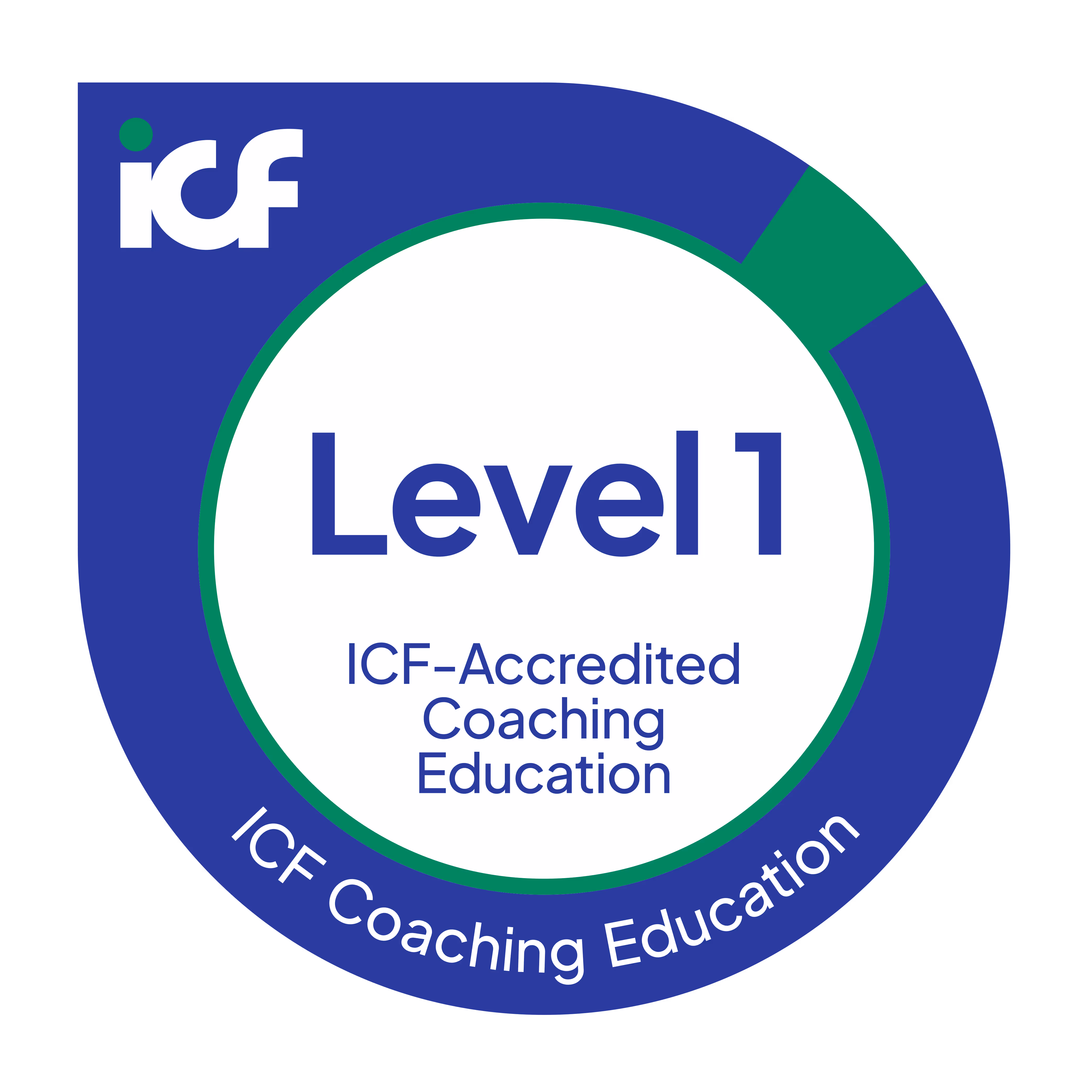 ICF Level 1 accreditation logo