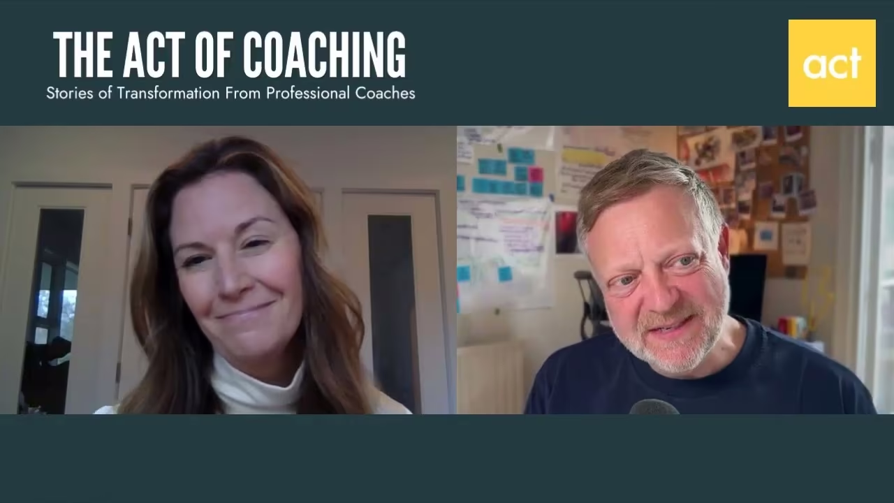 Michelle Hollingshead on Coaching Transformational Change - The Act of Coaching Podcast episode artwork
