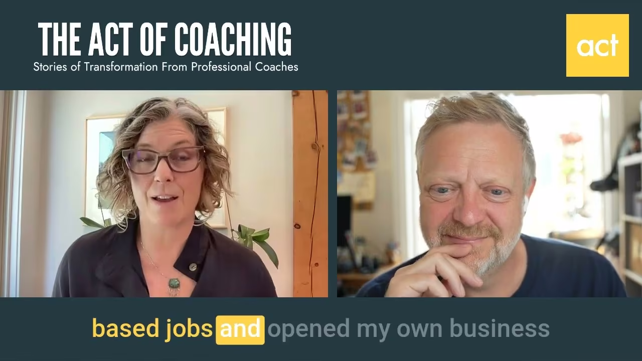Sarah Carlan on Coaching Leaders Through Real Change - The Act of Coaching Podcast episode artwork