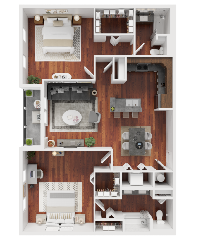 2BD, 2BTH B 5 layout