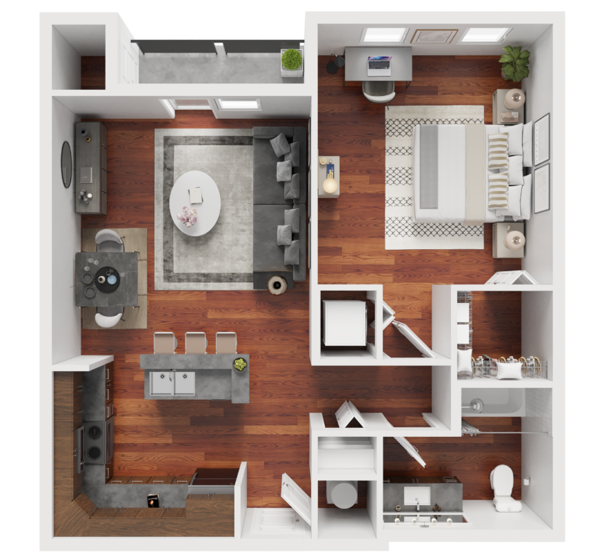 1BD, 1BTH A 1 layout