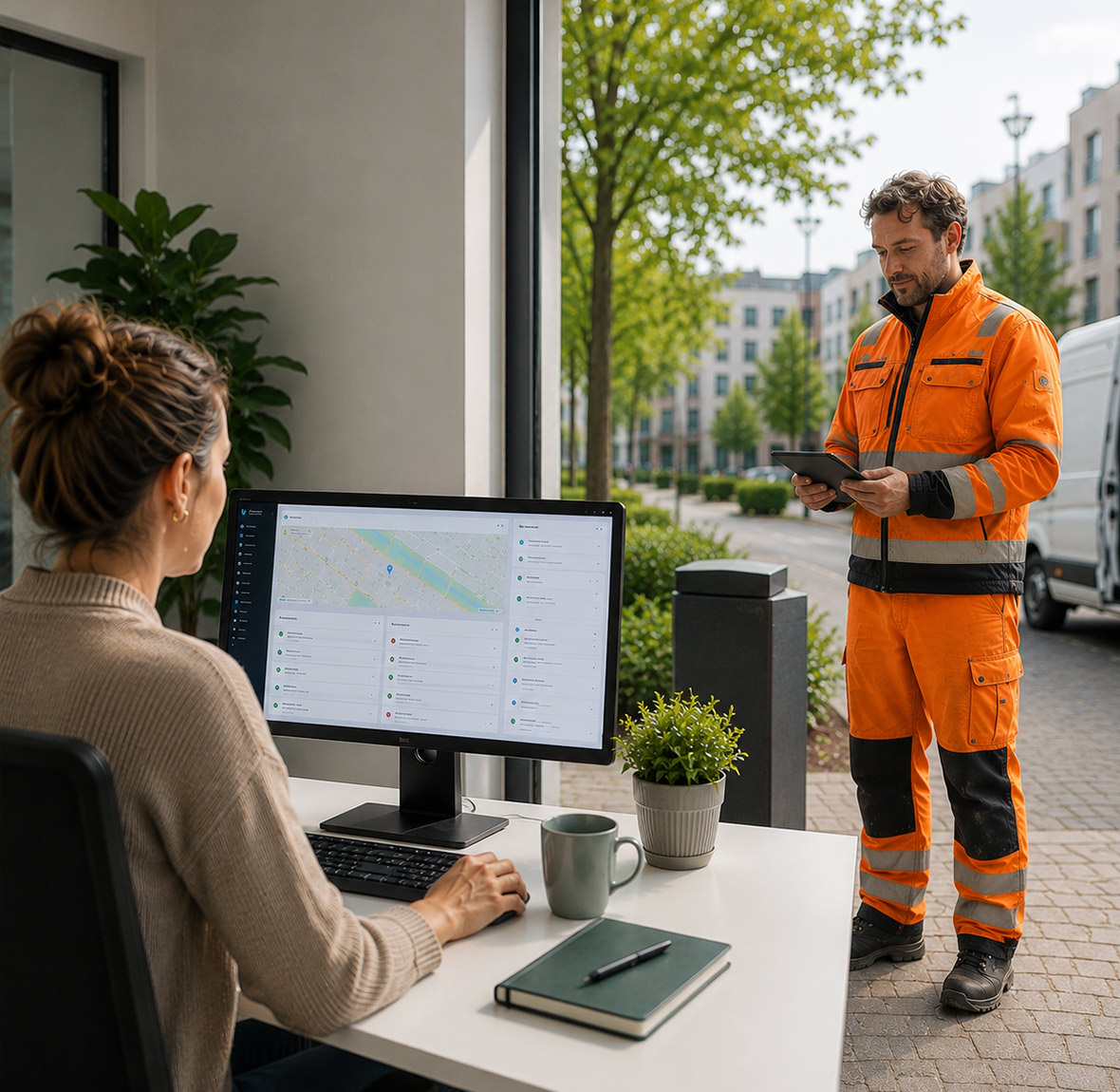 Meldingen behandelen voor de binnen en buitendienst