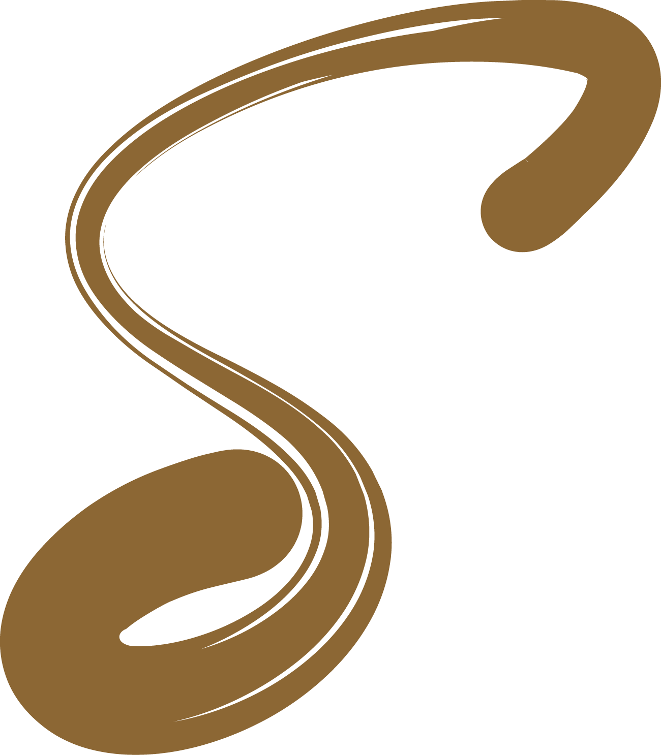 Sterling Collective S script brand mark in Dark Auric