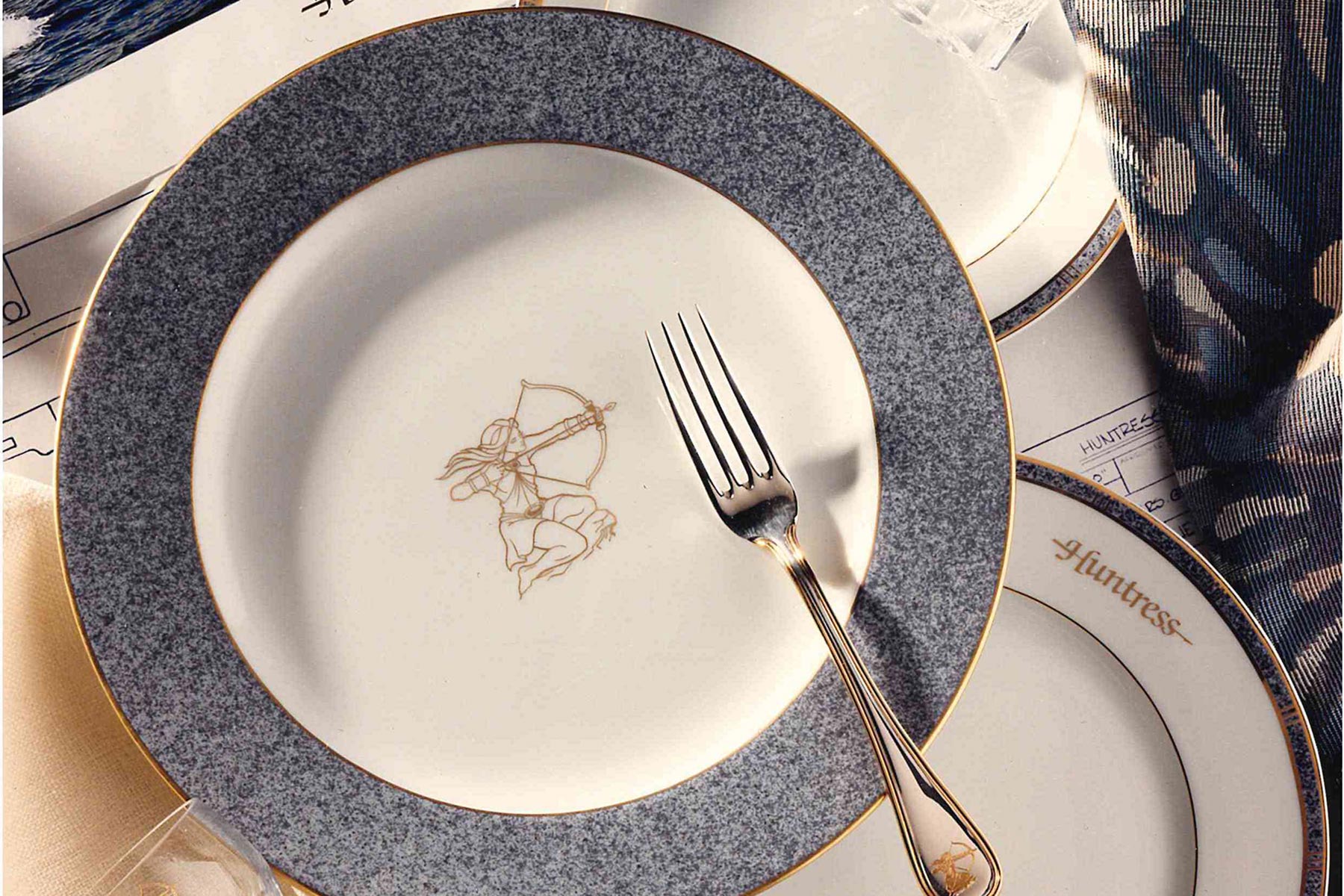 Custom dinnerware for Sultan of Brunei as part of Project Huntress