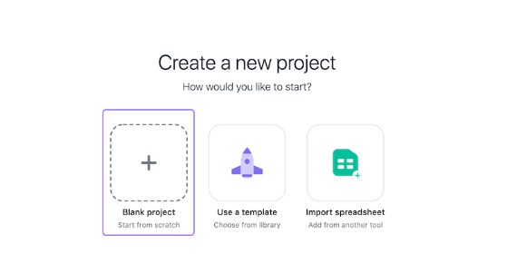 Choose Project Options