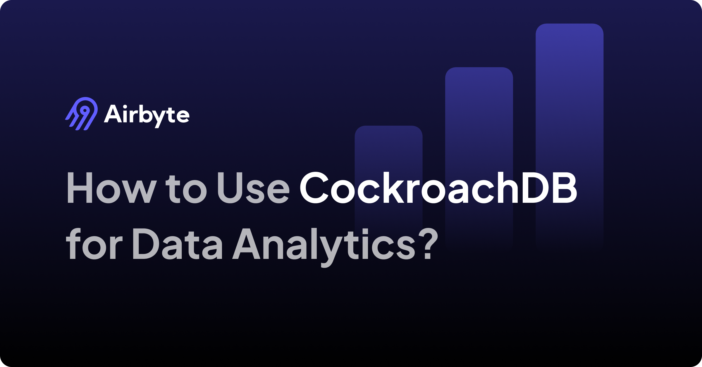 How to Use CockroachDB for Data Analytics?