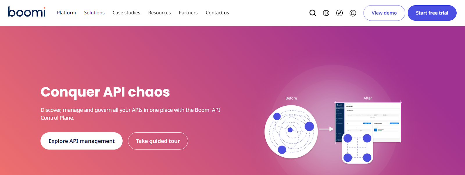 Image 6: Boomi platform logo and integration dashboard
