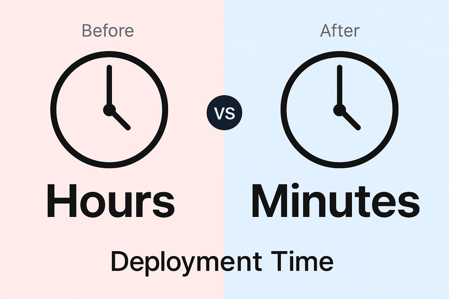 Comparison of deployment time: