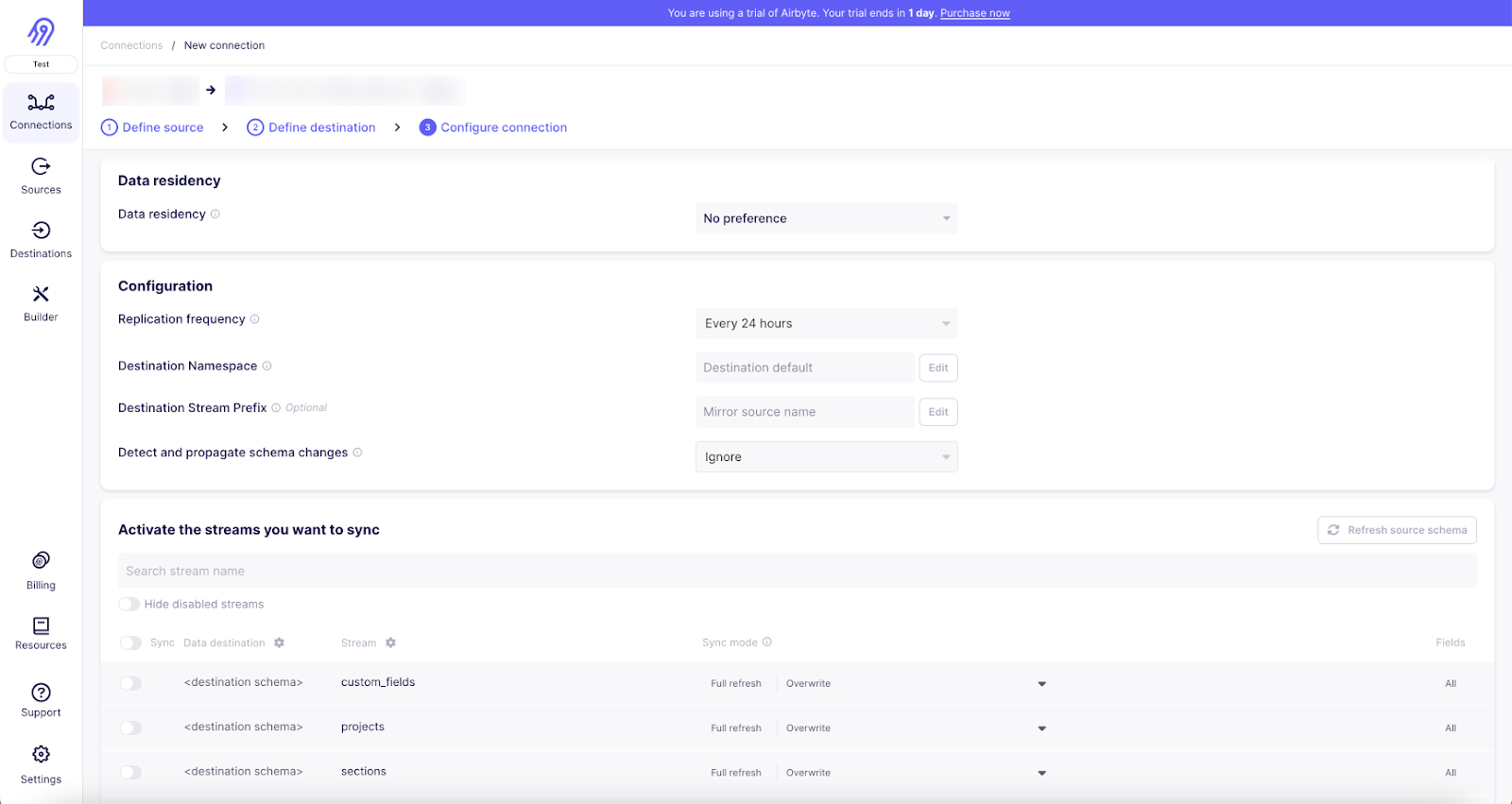 Configure Connection