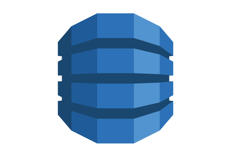 Image 3: Amazon DynamoDB logo and service architecture showing NoSQL database tables with items and attributes for real-time data access