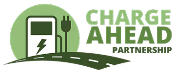 a green and white logo