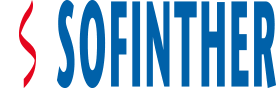 Logo SOFINTHER avec un symbole rouge abstrait à gauche.