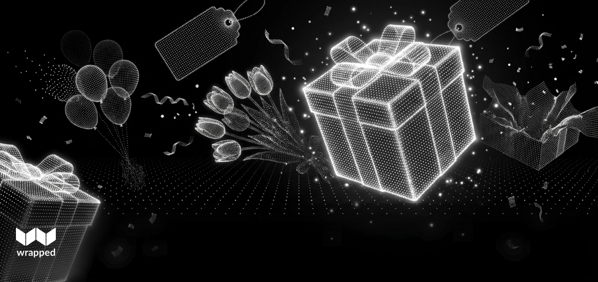 Colorful gift notes spread across a table showing a range of handwritten emotions from playful to heartfelt