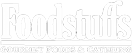 Foodstuffs logo with text reading 'Foodstuffs Gourmet Foods & Catering' in white on a green background.