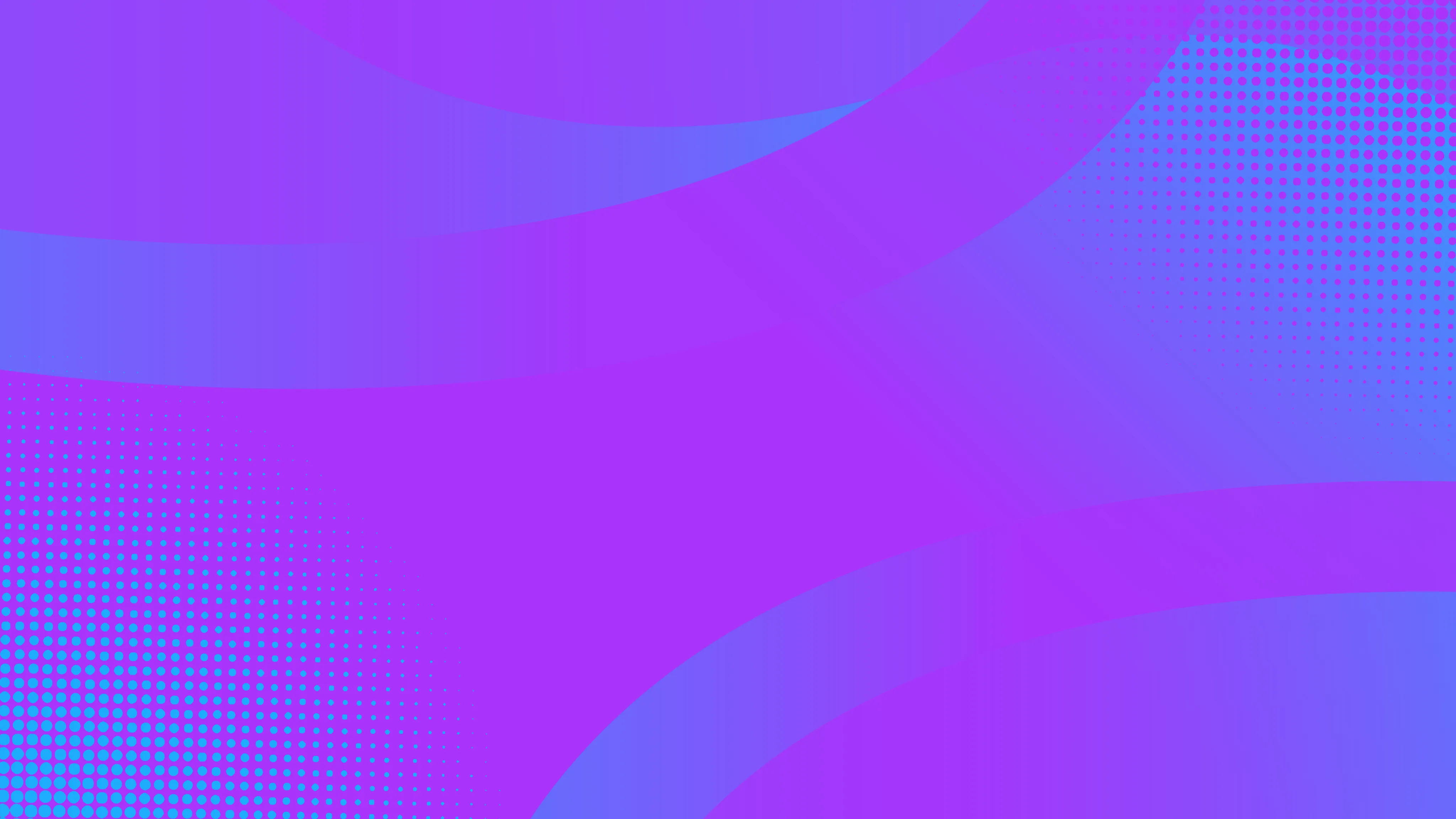 Abstract background with blue and purple gradient colors featuring curved waves and dotted patterns in the corners.
