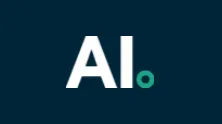Stylized white letters 'AI' on a dark background, with a small green dot inside the letter 'I'.